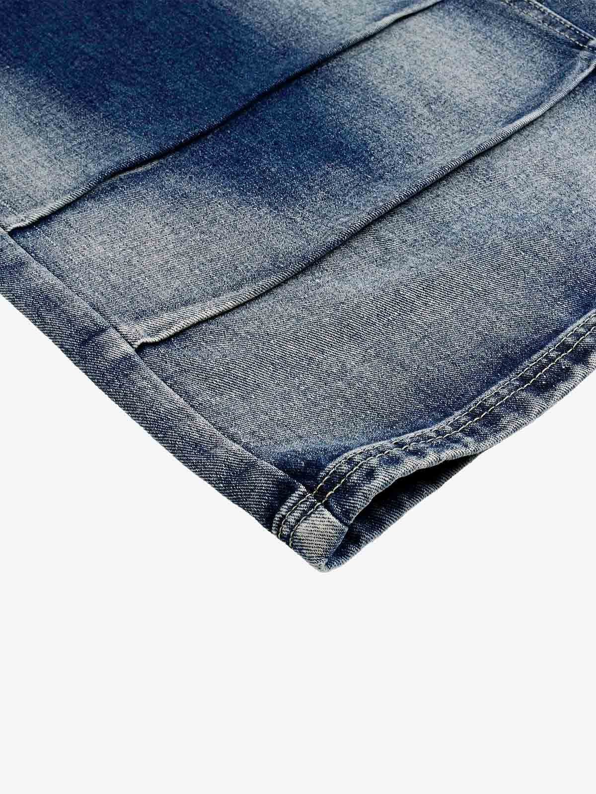 Belted Curved Seam Wide Leg Jorts 