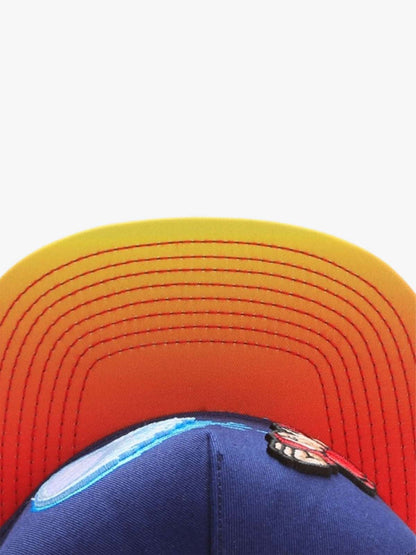 Casquette de baseball à blocs de couleur brodée graphique