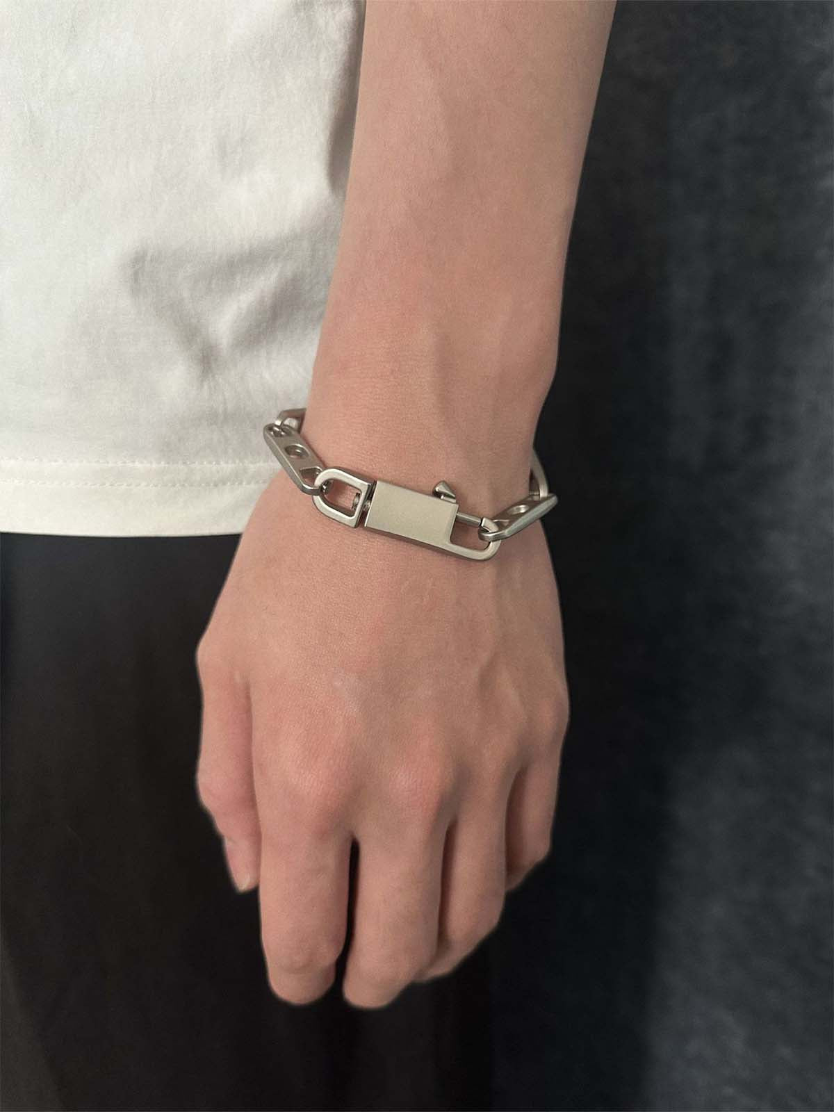 Industrial Metal Link Bracelet 