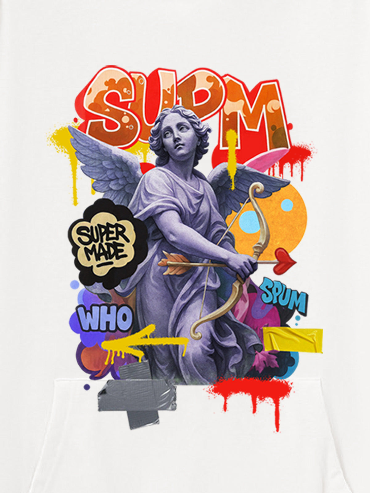 Supermade Cupid Statue Hooded Sweatshirt 