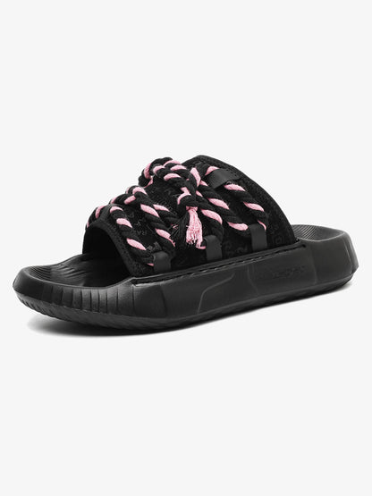 Stylish Rope Design Slip-On Sandals for Summer Comfort 