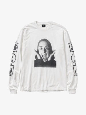 Girl Face Graphic Long Sleeve Tee