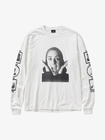 Girl Face Graphic Long Sleeve Tee