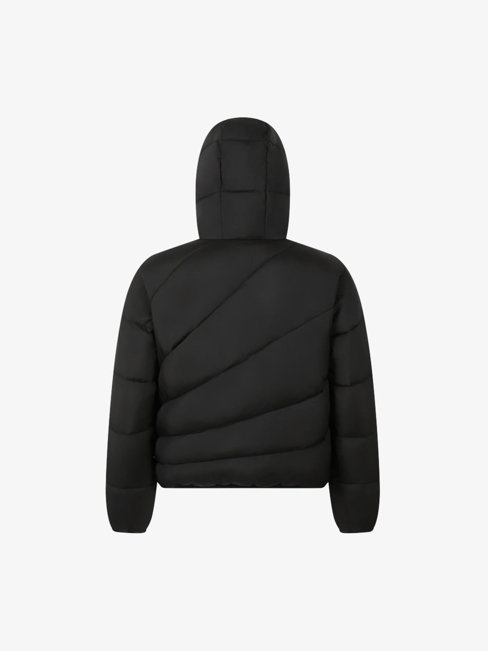 Asymmetrical Zip Quilted Coat