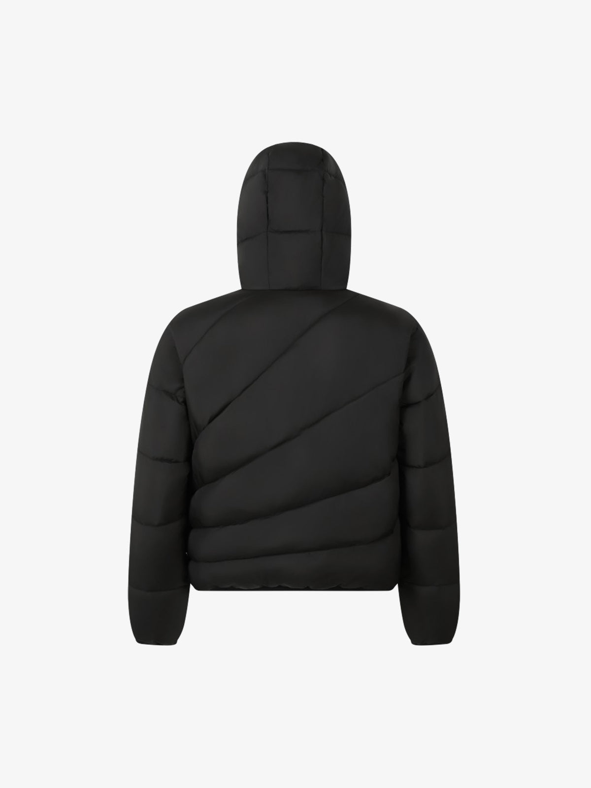Asymmetrical Zip Quilted Coat