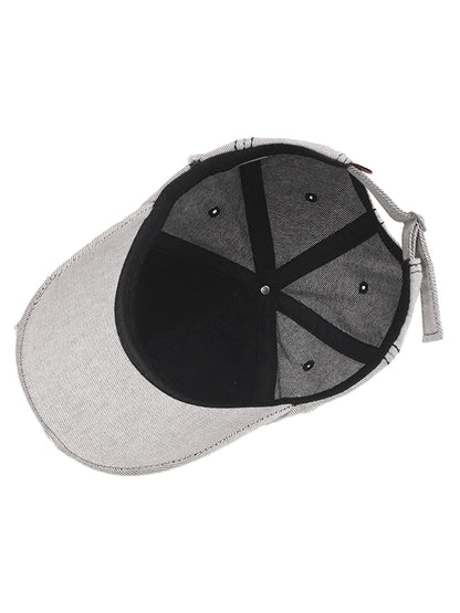 Distressed Letter Embroidery Baseball Cap 