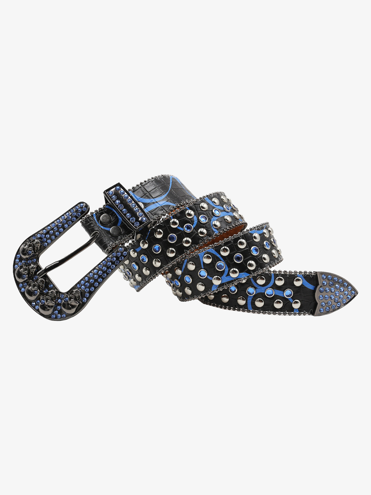 Croc Crystal Skull Belt