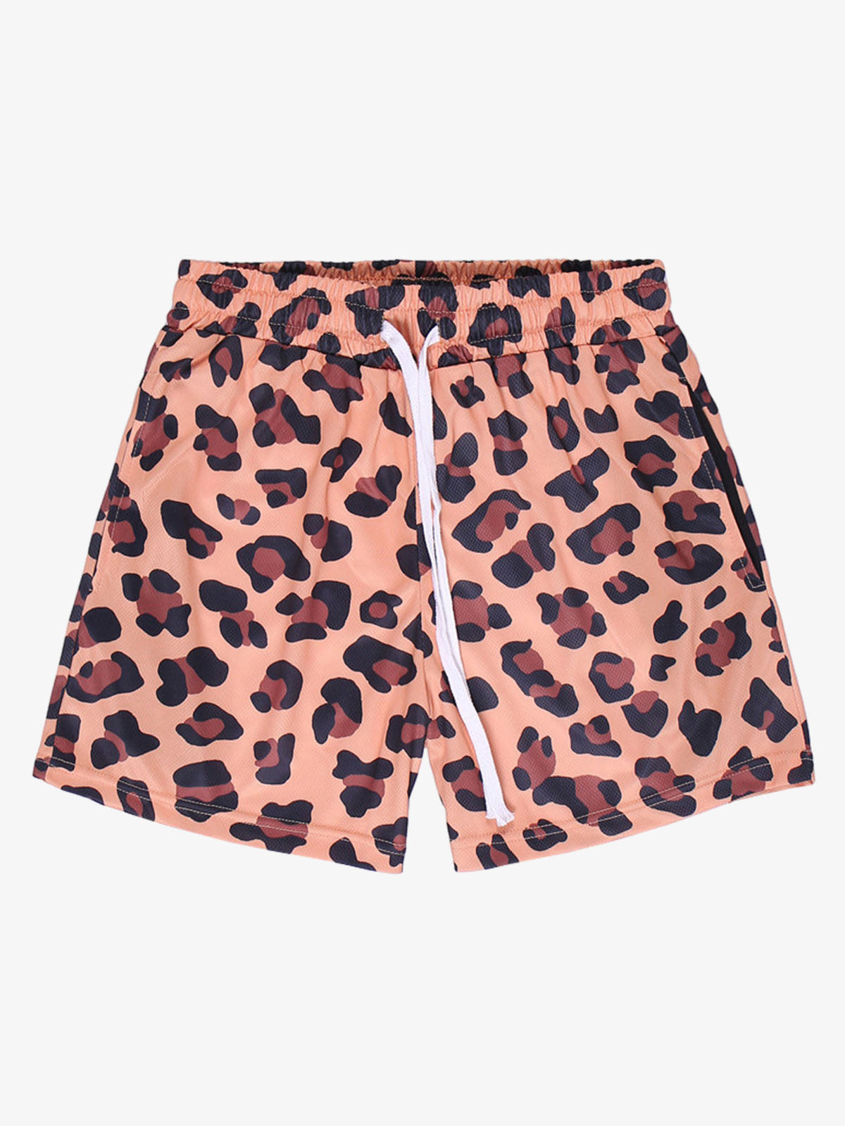 Short à cordon de serrage à motifs animaliers
