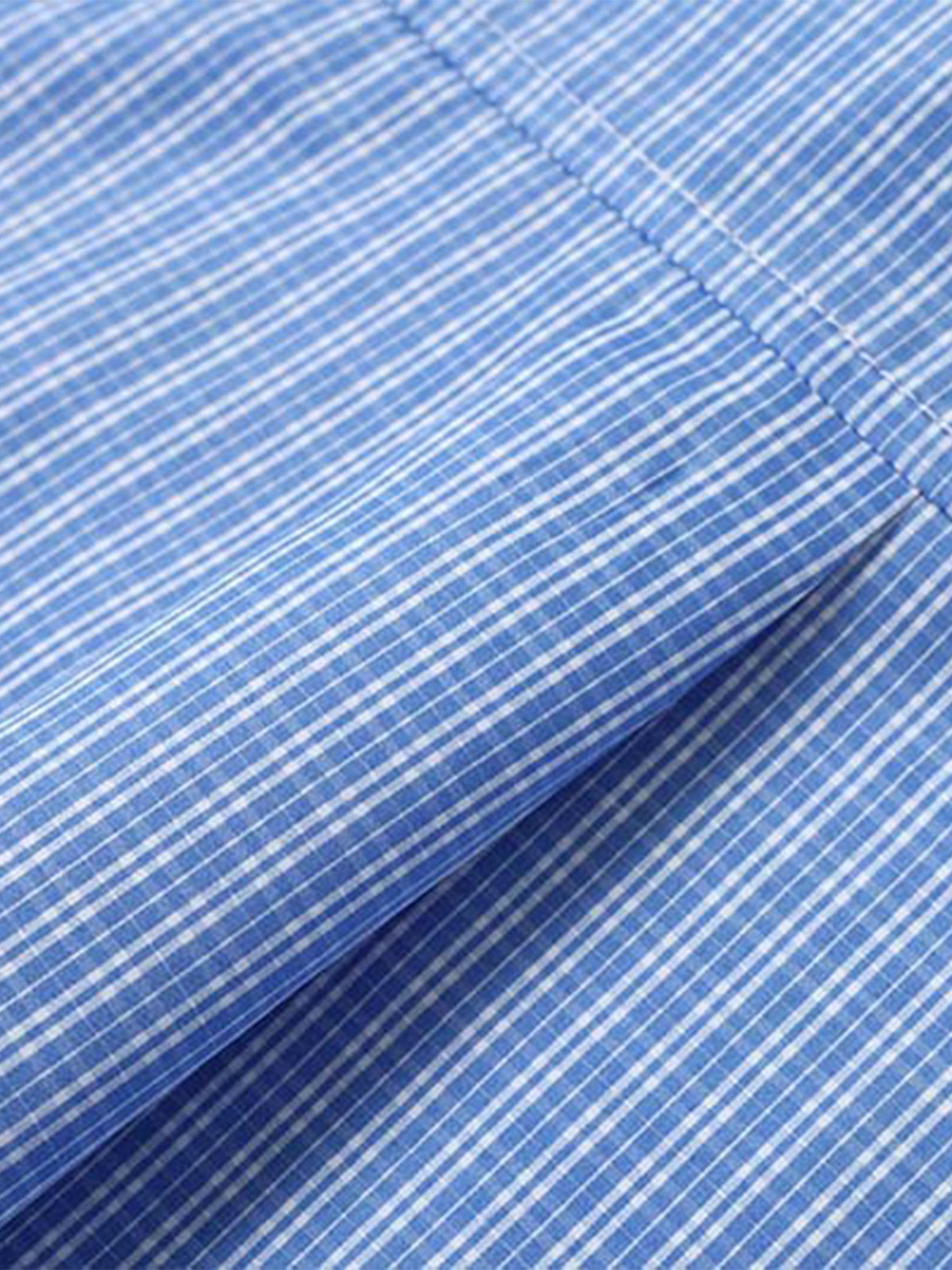 Plaid Short-Sleeve Shirt with Letter Print