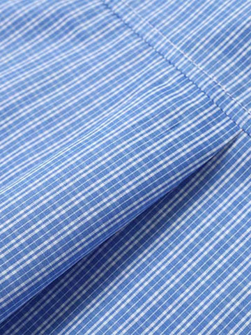 Plaid Short-Sleeve Shirt with Letter Print