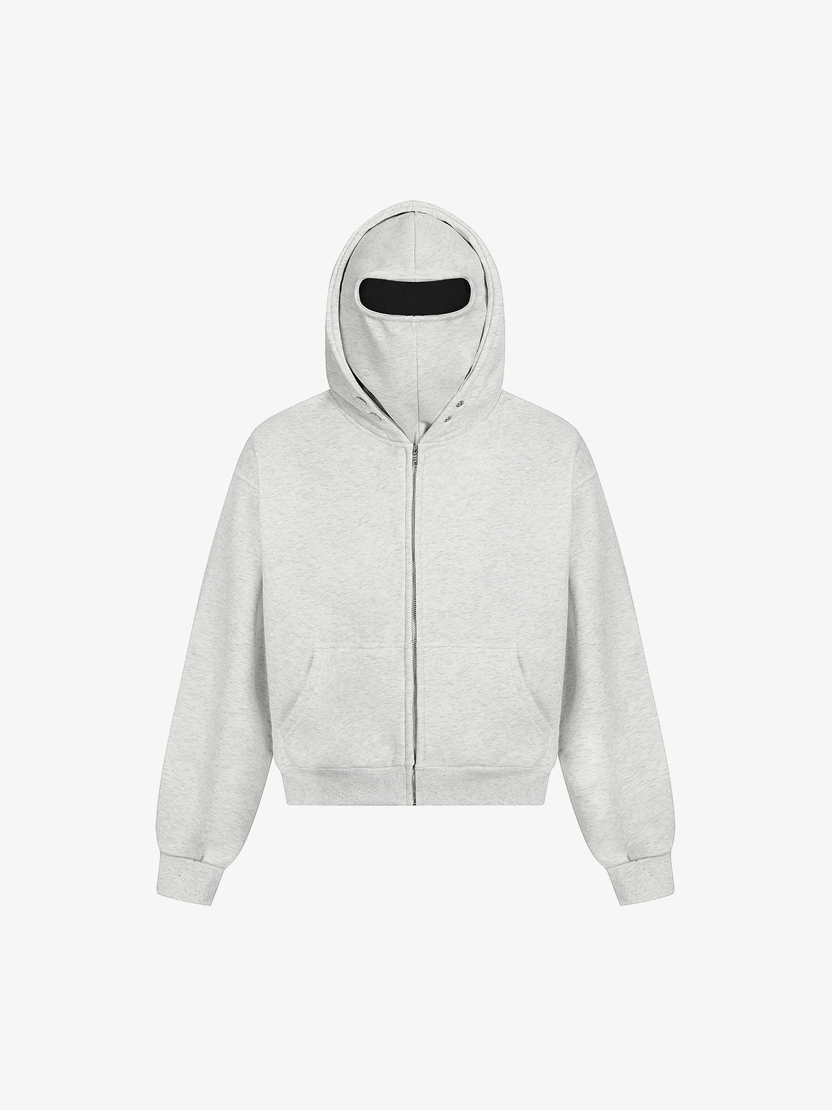 Fleece-Lined Balaclava Zip Up Hoodie 