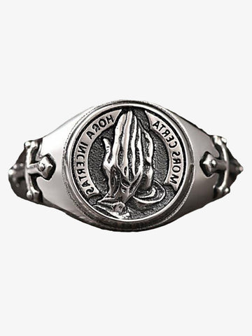 Praying Hands Signet Ring 