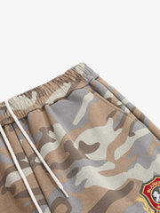 Camo Patch Embroidered Athletic Sweatpants