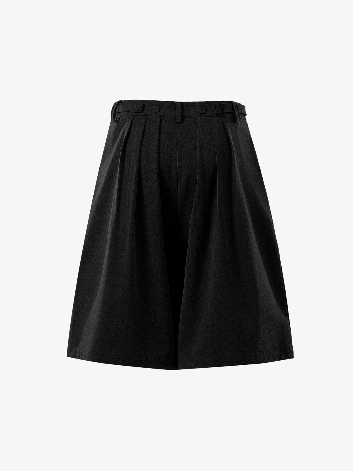 Pleated Wide-Leg Shorts 
