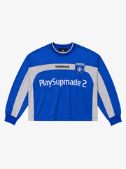 Racing Graphic Mesh-Panel Long Sleeve Tee