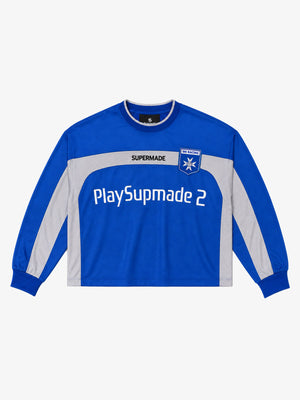 Racing Graphic Mesh-Panel Long Sleeve Tee
