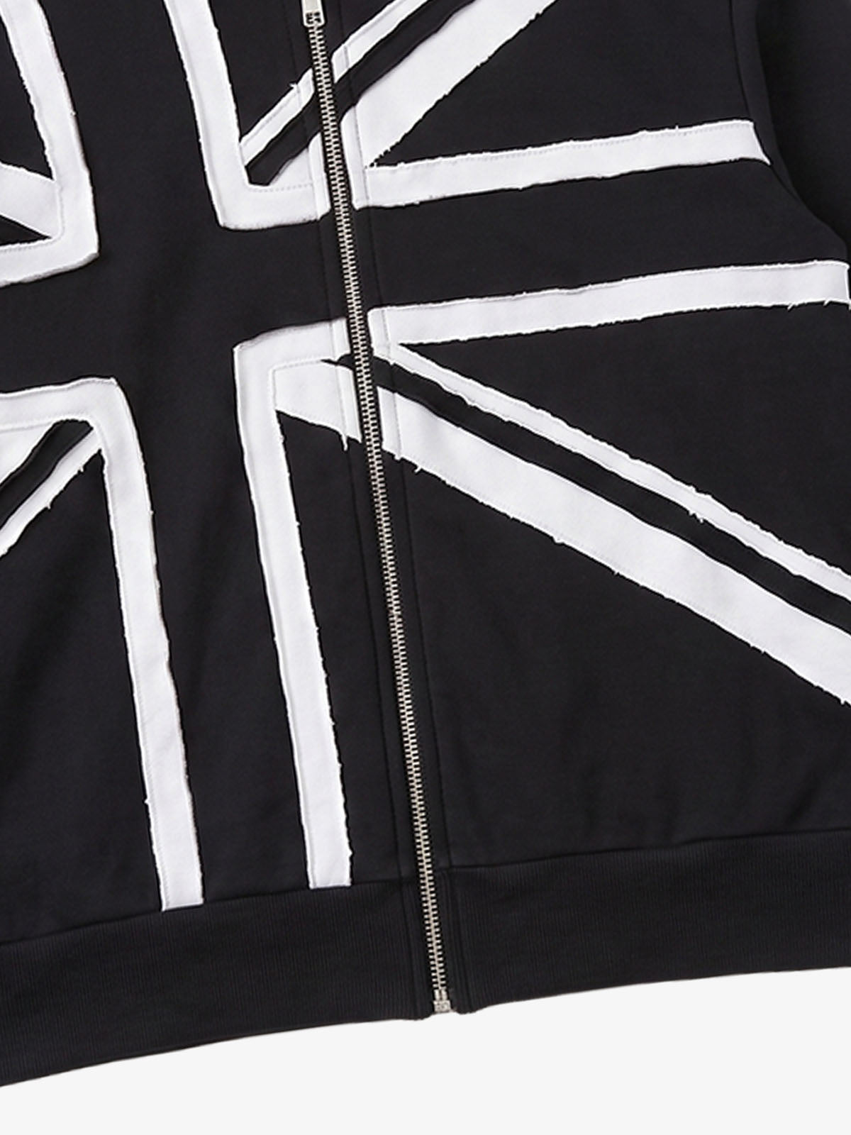 Street Style Union Jack Appliqué Hoodie