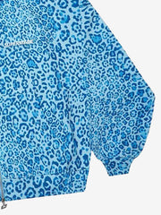 Leopard Print Zip-Up Hoodie