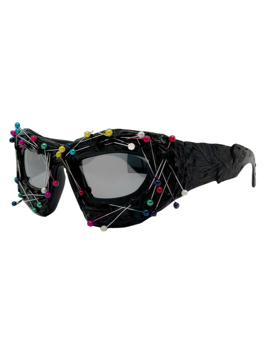 Hip Hop Punk Beaded Sunglasses 