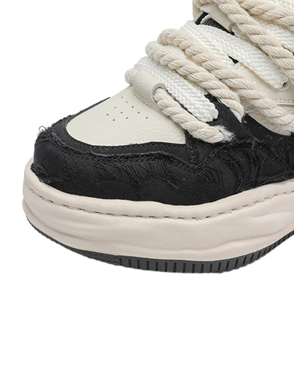 Rope Lace Platform Sneakers 
