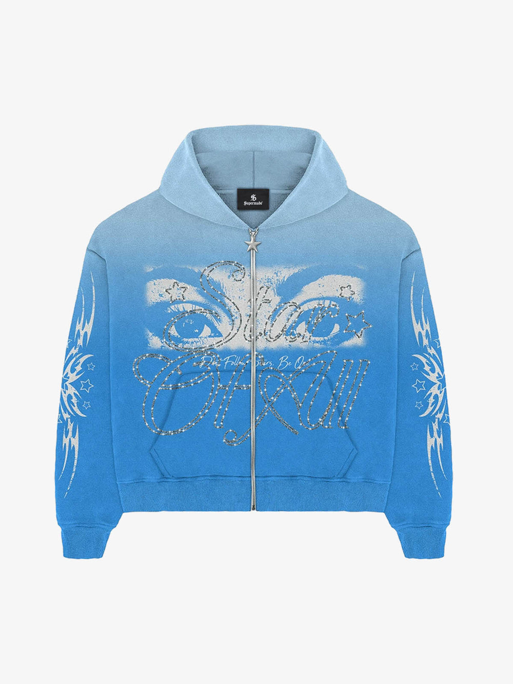 American Retro 3D Printed Zip-Up Sweatshirt