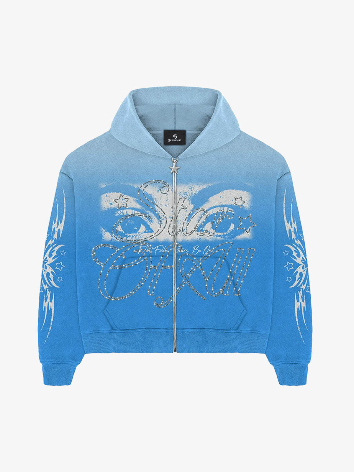 American Retro 3D Printed Zip-Up Sweatshirt