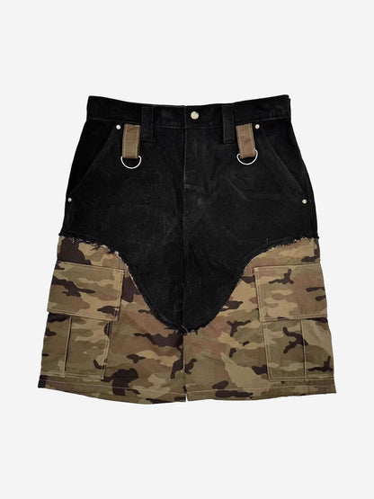 Scorpion Embroidered Camo Work Shorts