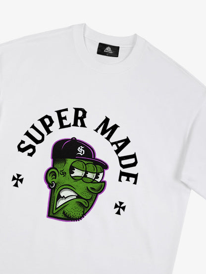 Graphic T-Shirt with Bold Monster Design for Casual Wear 