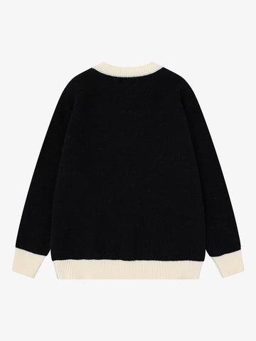 Street Portrait Jacquard Knit Sweater