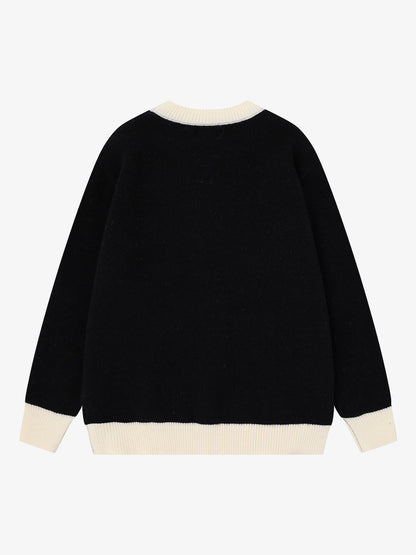 Street Portrait Jacquard Knit Sweater