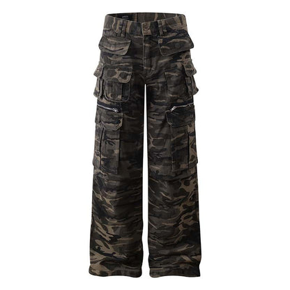 Camouflage Cargo Pants for Men - Stylish and Functional Design with Multiple Pockets 
