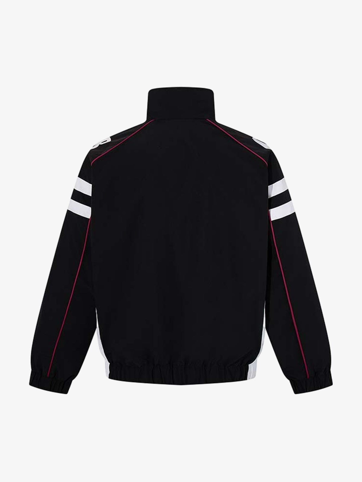 Racing Color Block Logo Graphic Zip Jacket