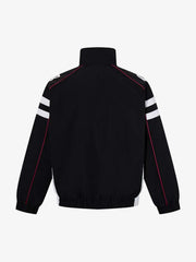 Racing Color Block Logo Graphic Zip Jacket