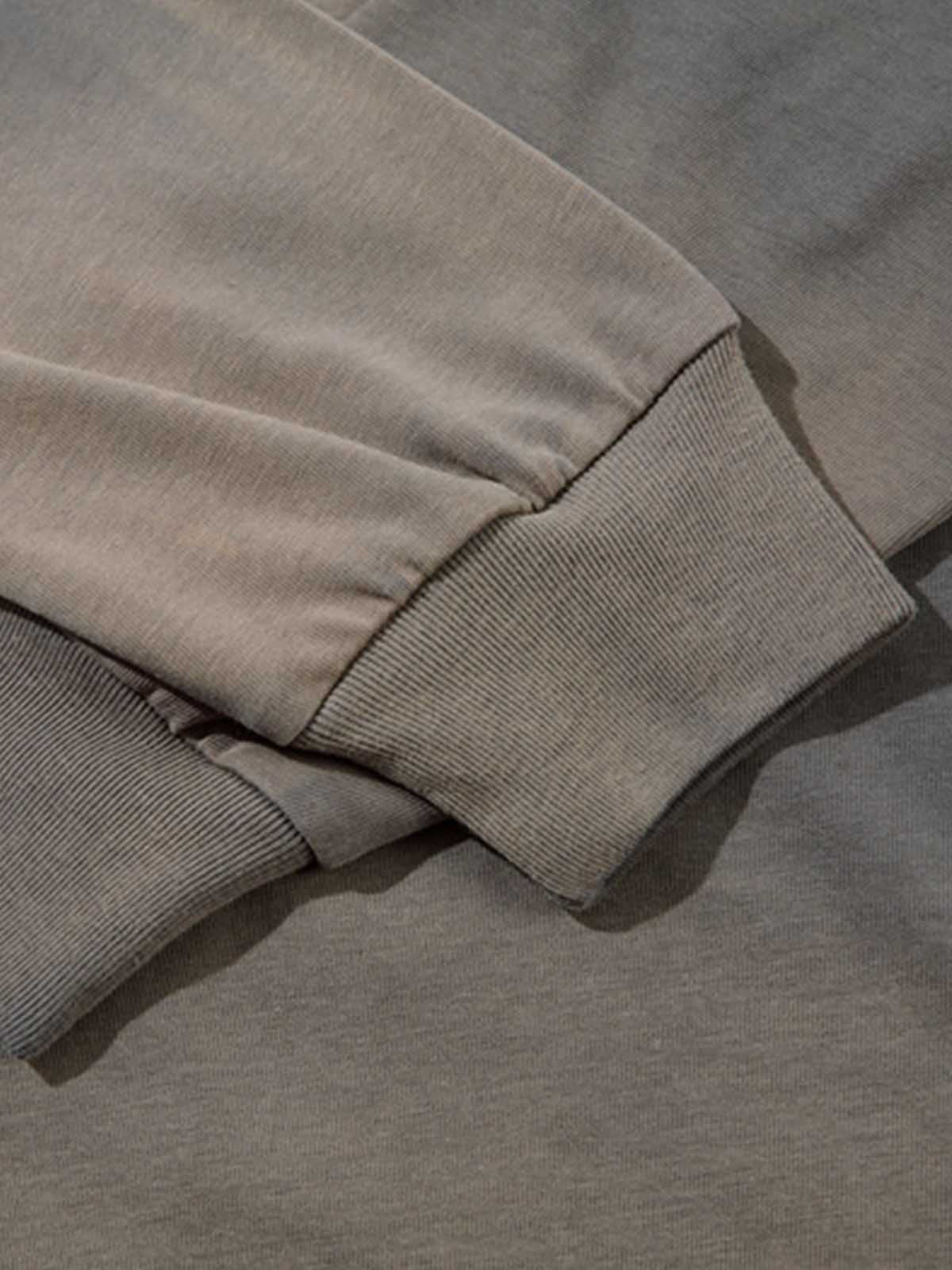 Gradient Washed Ripped Casual Sweatshirt 