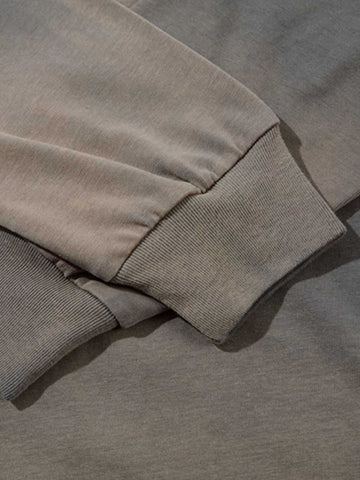 Gradient Washed Ripped Casual Sweatshirt