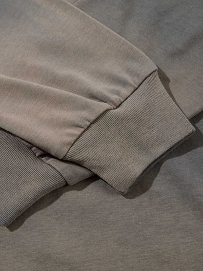 Gradient Washed Ripped Casual Sweatshirt