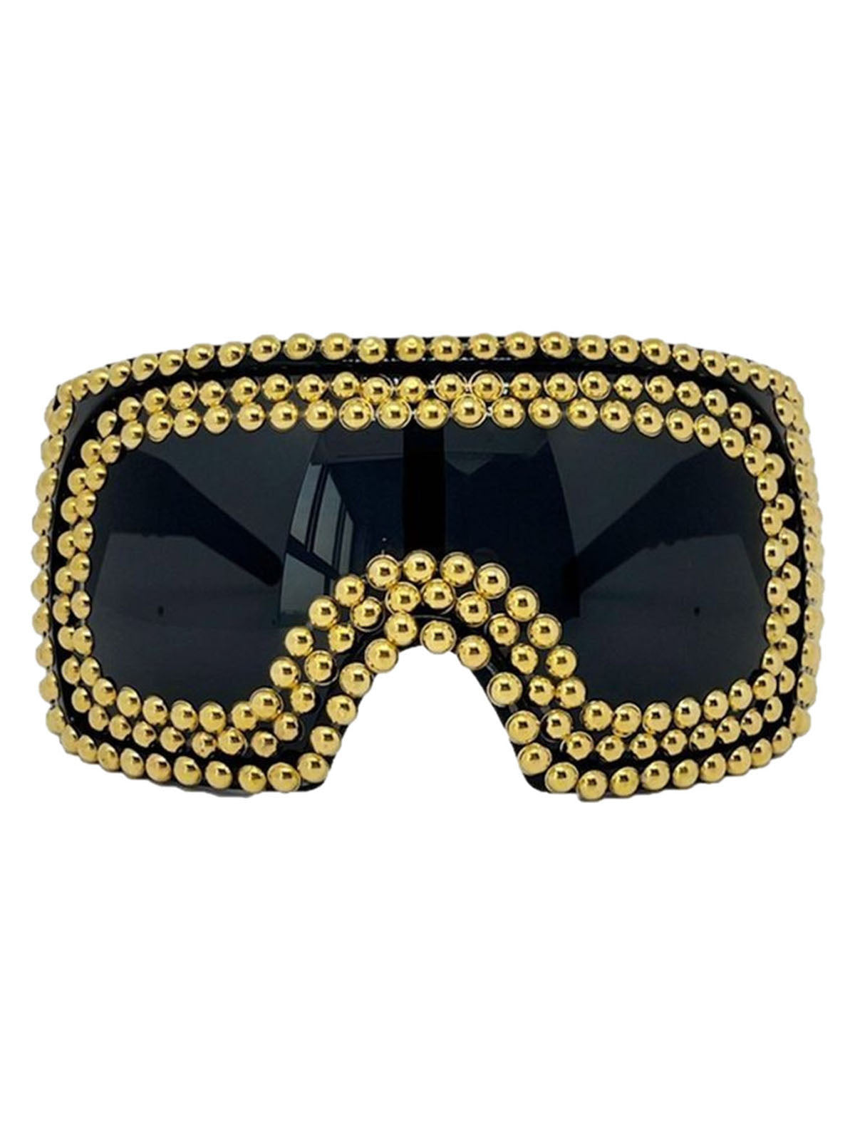 Punk Party Oversized Square Studded Sunglasses 