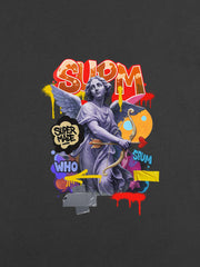 Retro Angel Statue Graffiti T-Shirt 