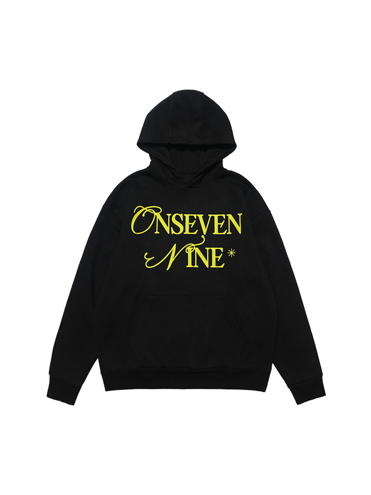 Basic Letter Print Fleece Hoodie 