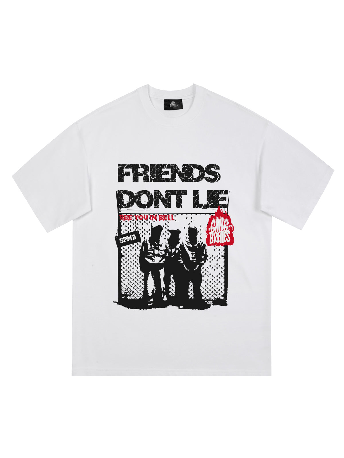 Original "Friends Don't Lie" Print T-Shirt