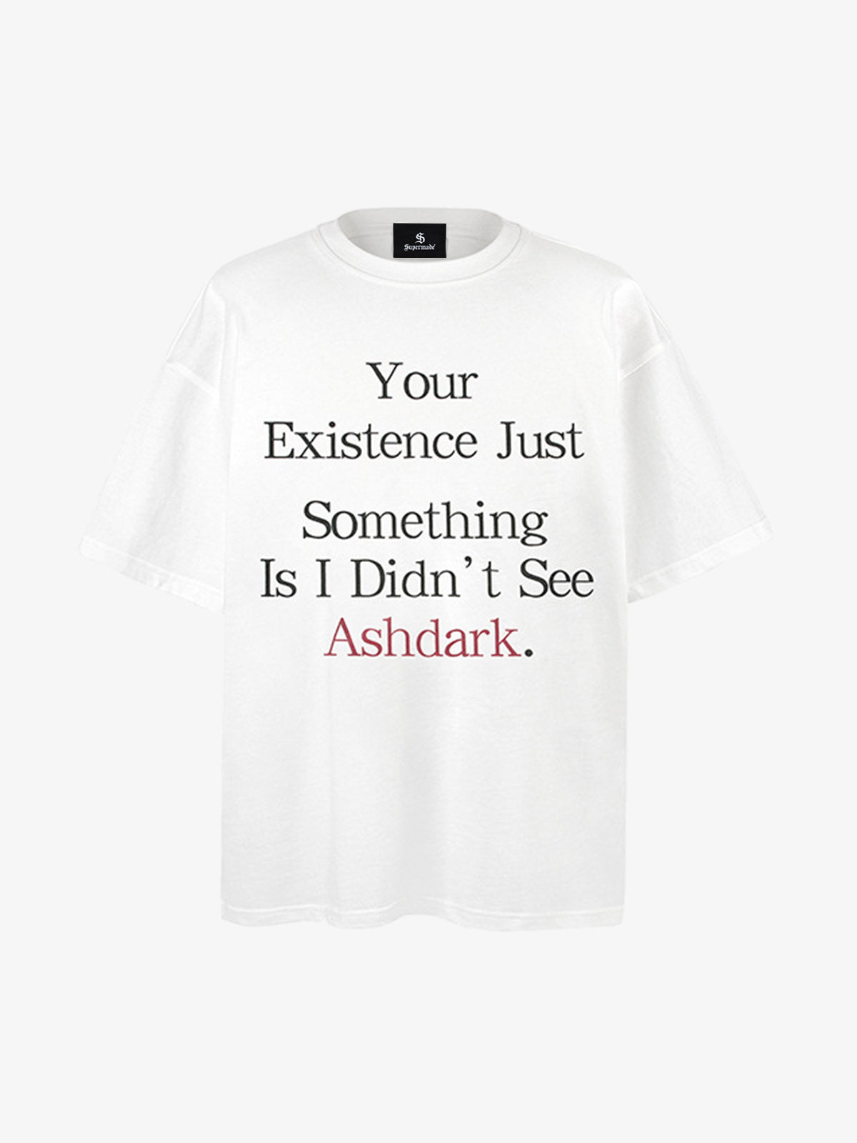 Thesupermade American Retro Color-blocked Letter Print T-shirt 