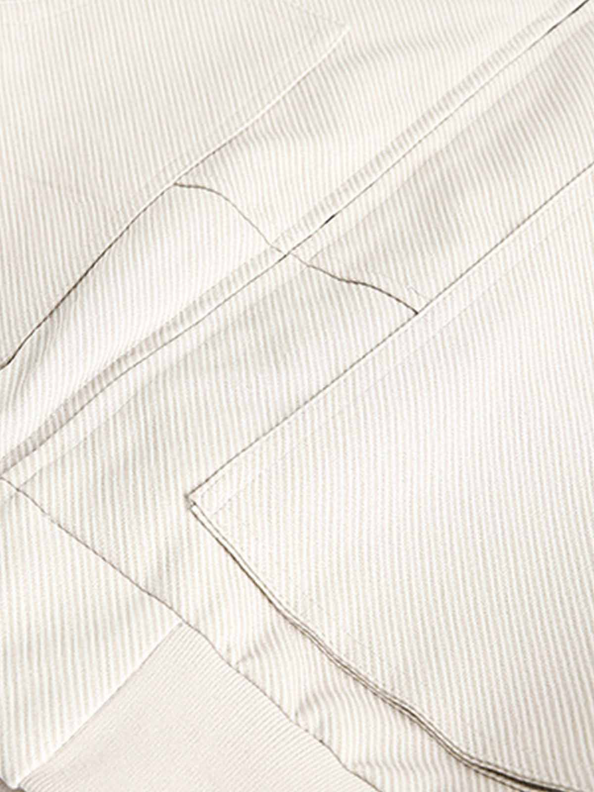 Pleated Back Sleeve Zip Up Jacket