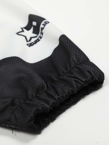 Graphic Mesh Long Sleeve Jersey Tee