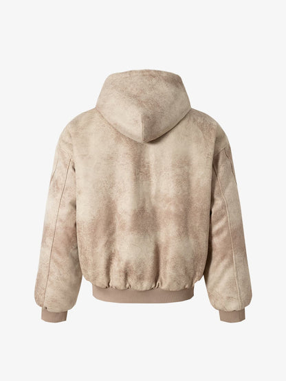 Winter-Ready Corduroy Jacket with Faux Fur Trim for Men 