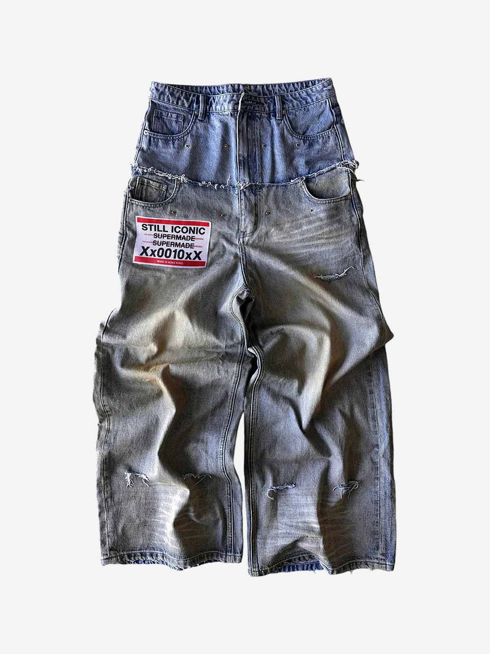Double Waistband Jeans
