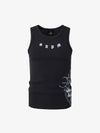 Geripptes Tanktop aus Baumwollmischgewebe – Ärmelloses Streetwear-Top mit Grafikprint