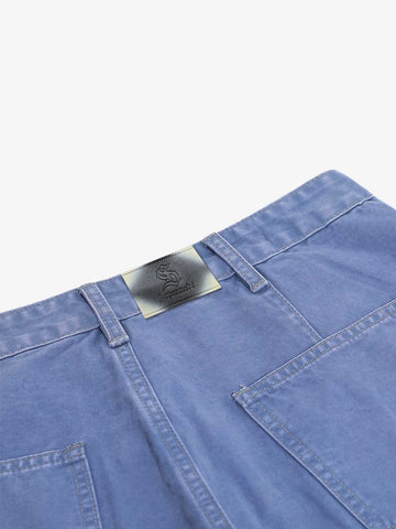 Vintage Belt Print Cargo Pants