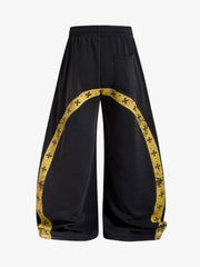 Crest Graphic Wide-Leg Sweatpants