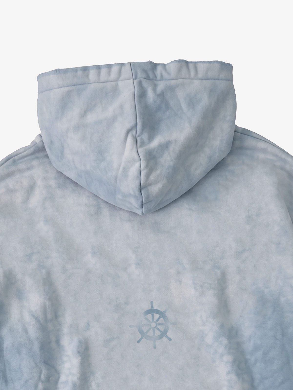Pirate Skull Graphic Distressed Zip Hoodie & Wide-Leg Sweatpants Set