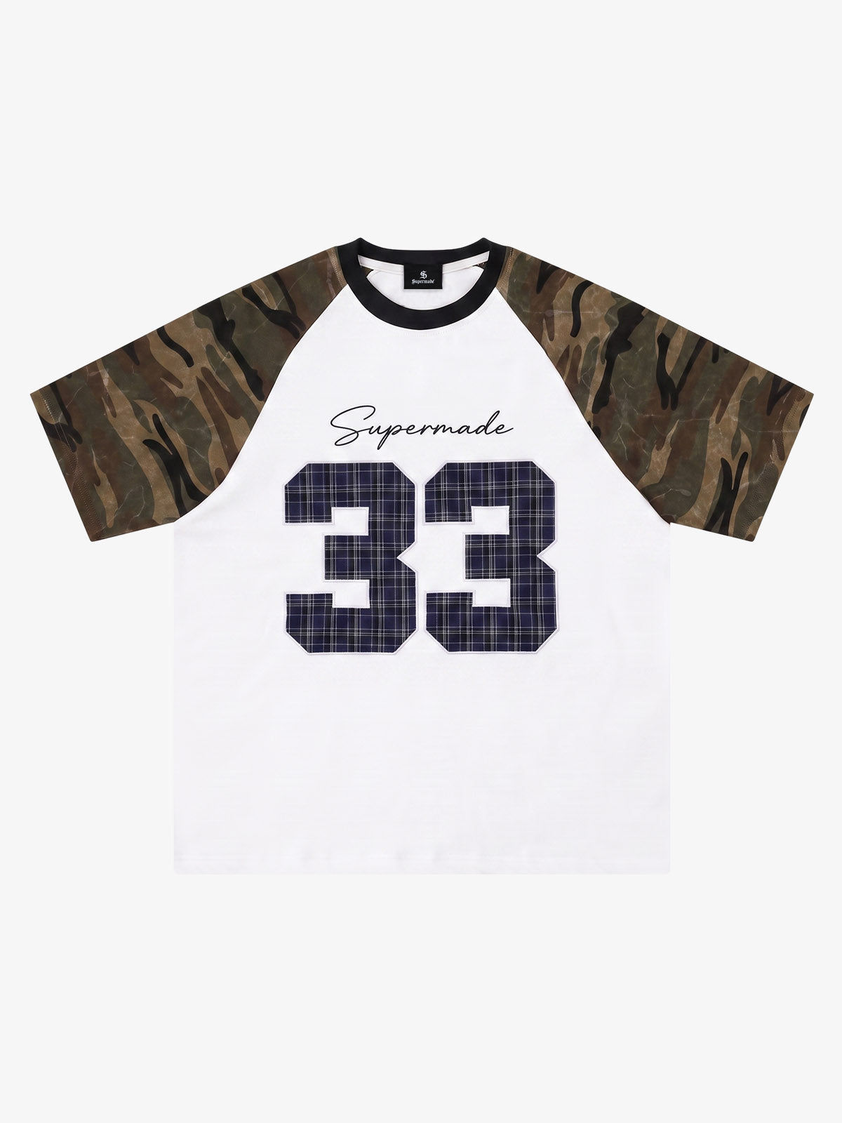 Camo Patchwork Embroidered Tee